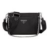 프라다 리나일론 숄더백 블랙 1BH168-R064-F0002-V-OOT #22*5.5*15.5cm