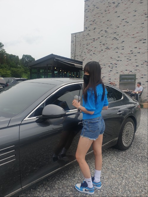 조던 1 로우 다크 파우더 블루 553560-144 photo review