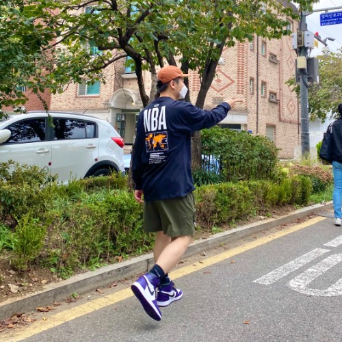 조던 1 레트로 하이 OG 코트 퍼플 2020 575441-500 photo review