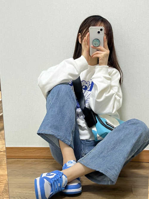 나이키 덩크 로우 유니버시티 블루 CW1590-103 photo review